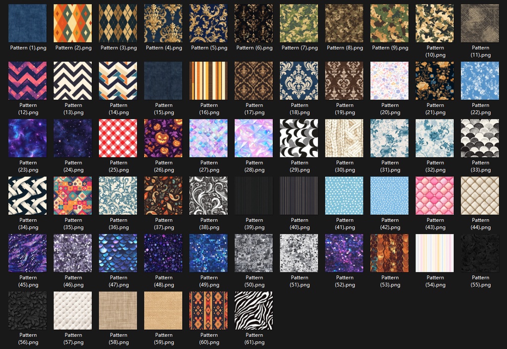 3日間限定 [VRoid] Sticker tool - 61 Free Texture pack (Commercial use) Until March 1st