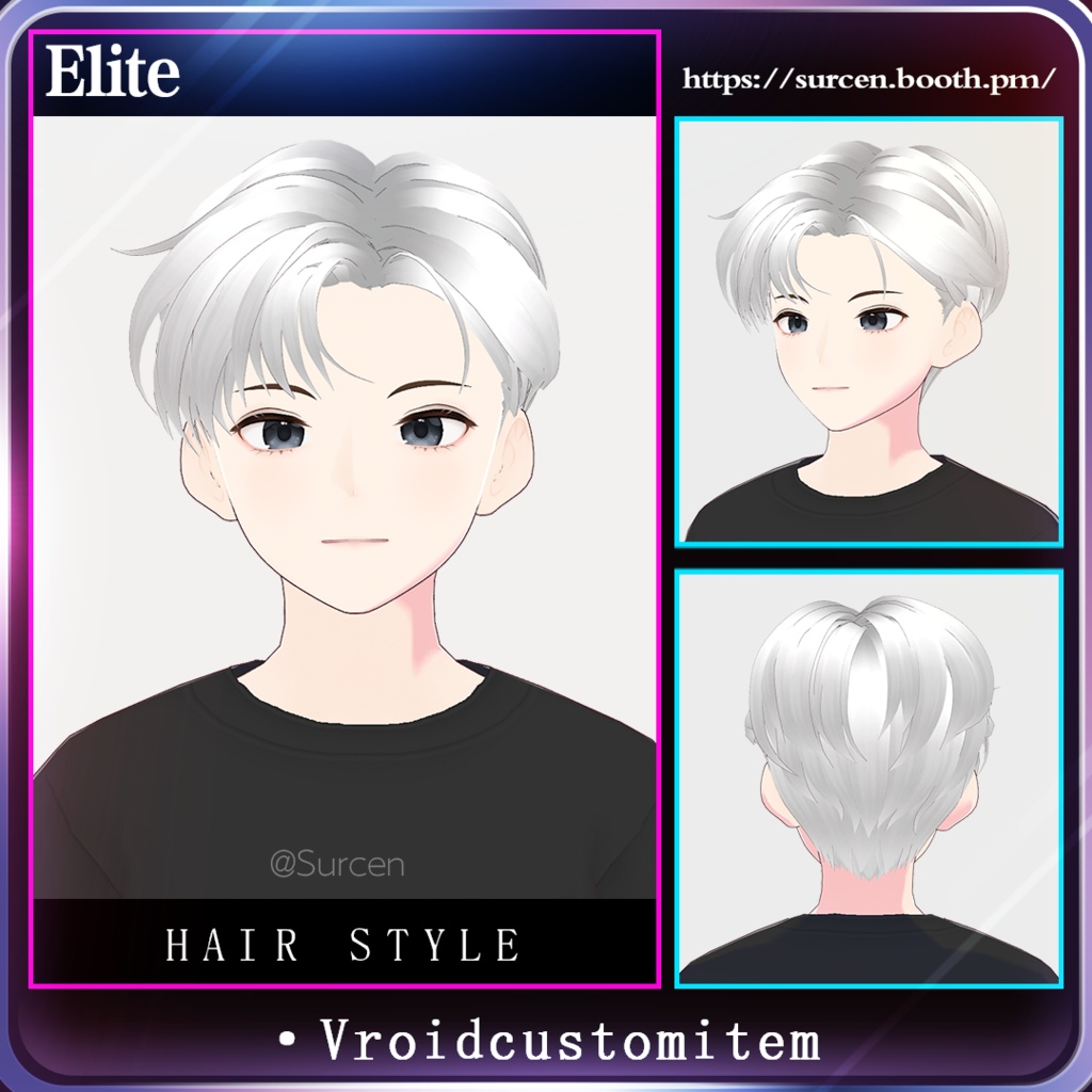 [Vroid] Elite / Short Boy Hair