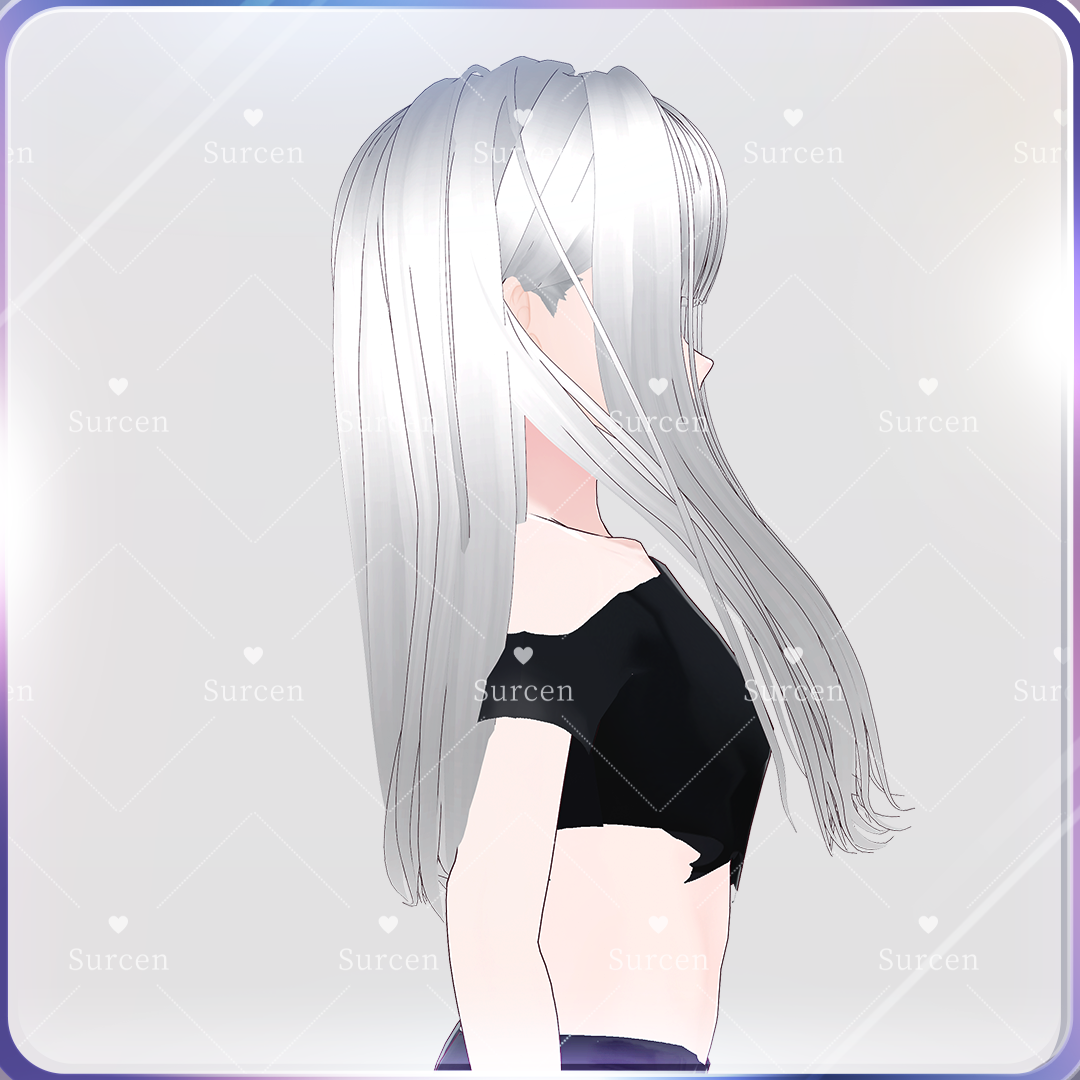 [Vroid] Straight Long Ⅱ/ Include Pink Texture - Surcen - BOOTH