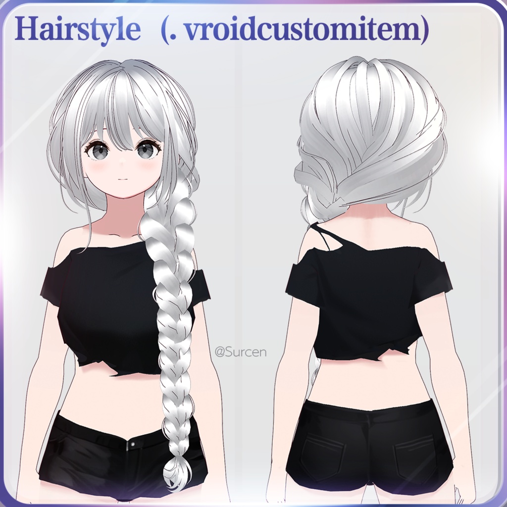[Vroid] Long Braid / Garden