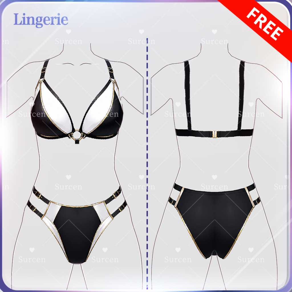 [无料][Vroid] Free Lingerie