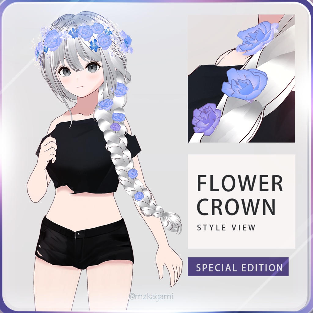 [Vroid] Flower Crown / Accessory (50% OFF until July 31)