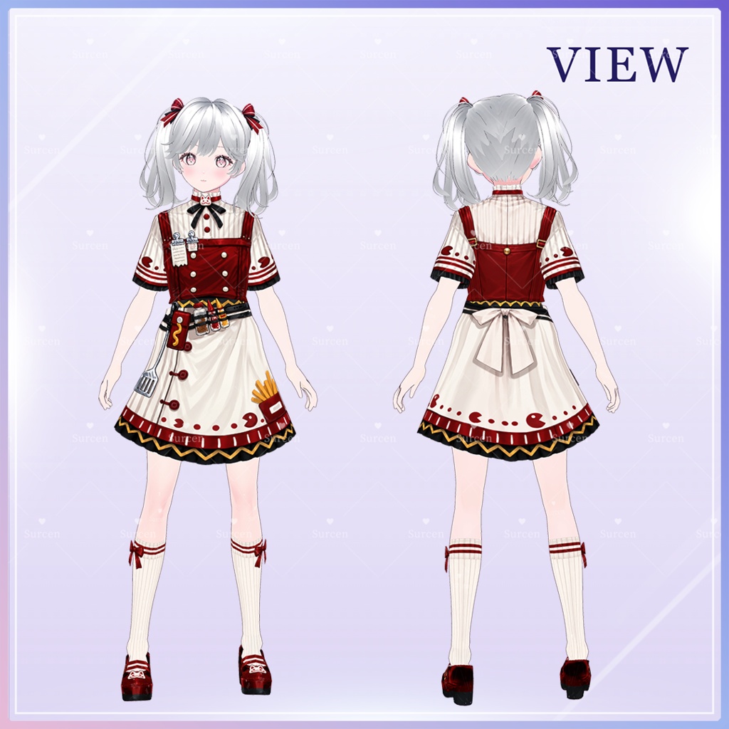 【期間限定50%OFF】 Fast Food / VRoid Outfit