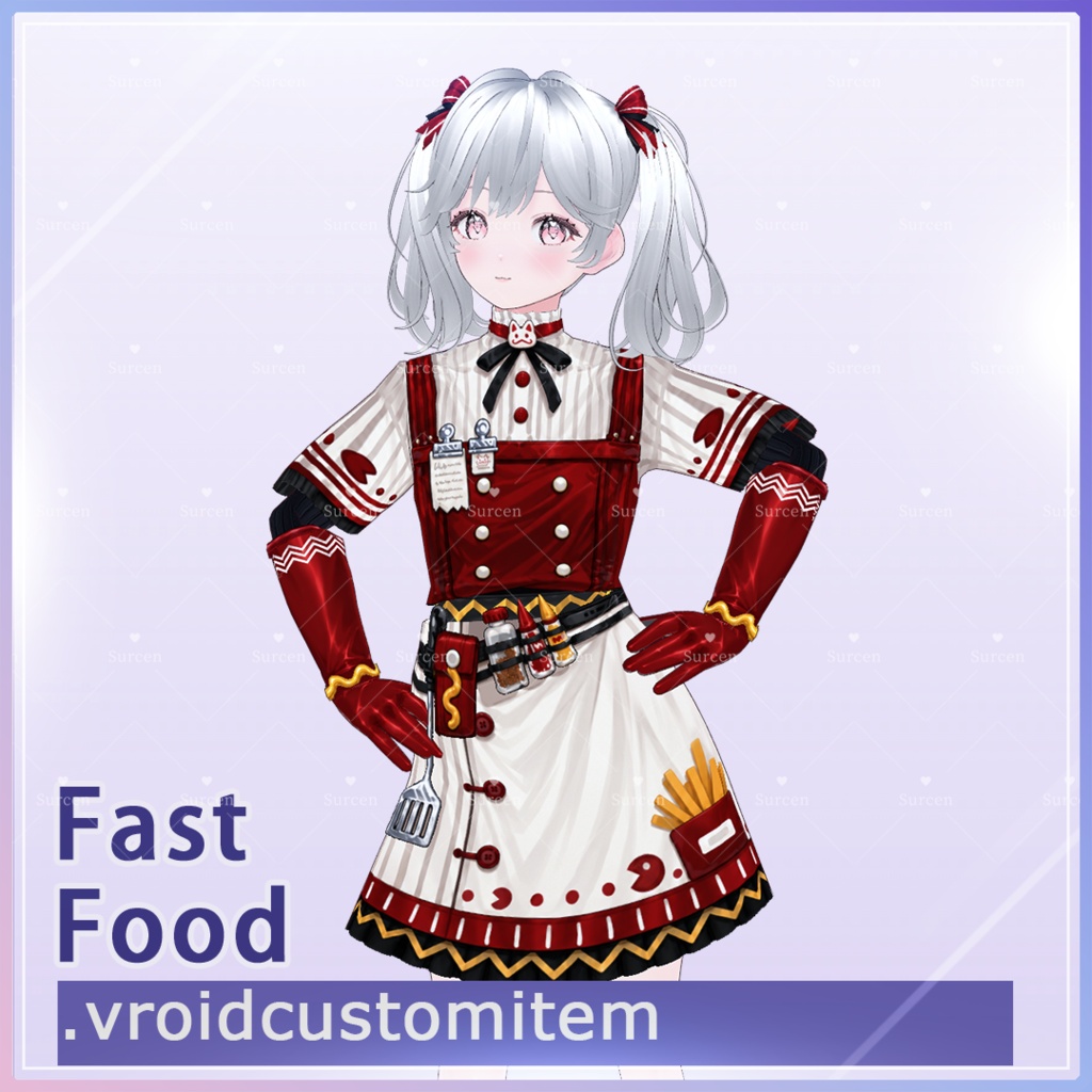 【期間限定50%OFF】 Fast Food / VRoid Outfit