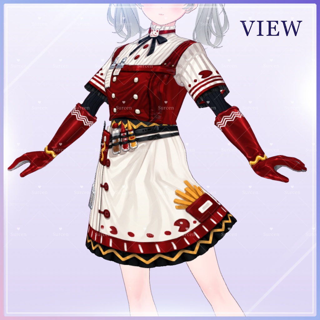 【期間限定50%OFF】 Fast Food / VRoid Outfit