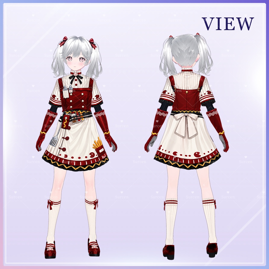 【期間限定50%OFF】 Fast Food / VRoid Outfit