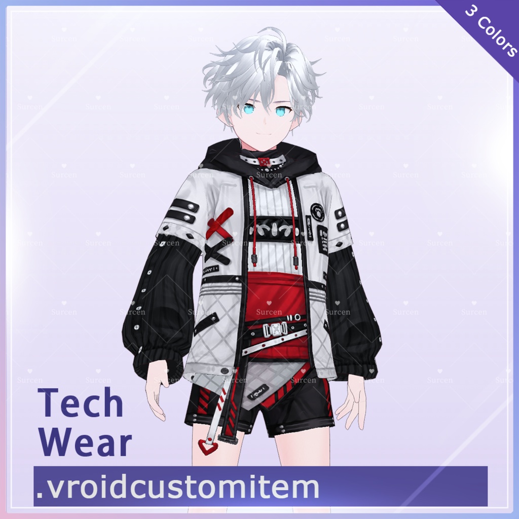 [期間限定50%OFF] Tech Wear Outfit | 3 Colors | VRoid