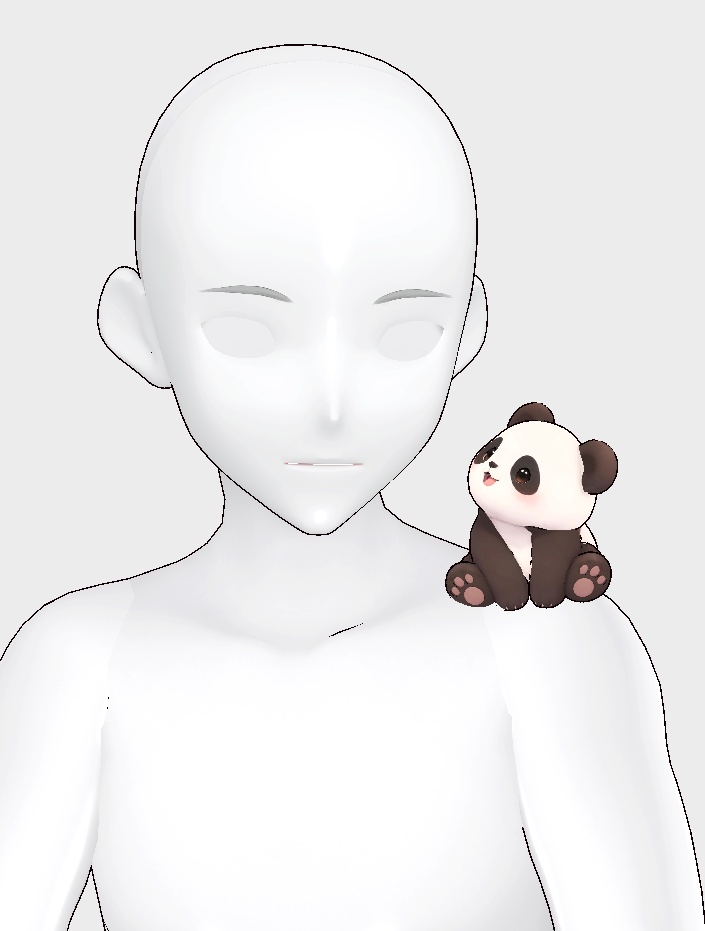 【期間限定FREE】Panda / Brown / Black / Accessory / XWear