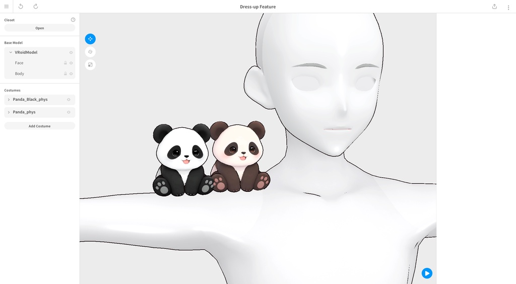 【期間限定FREE】Panda / Brown / Black / Accessory / XWear