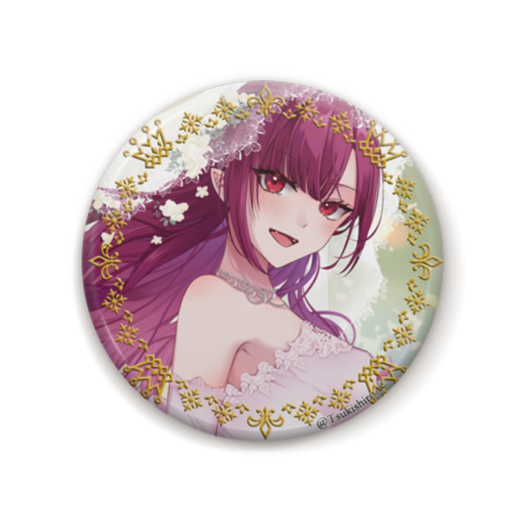 2024JuneBrideずっと一緒だよ　月城クレア　ウエディングVer.　缶バッジ