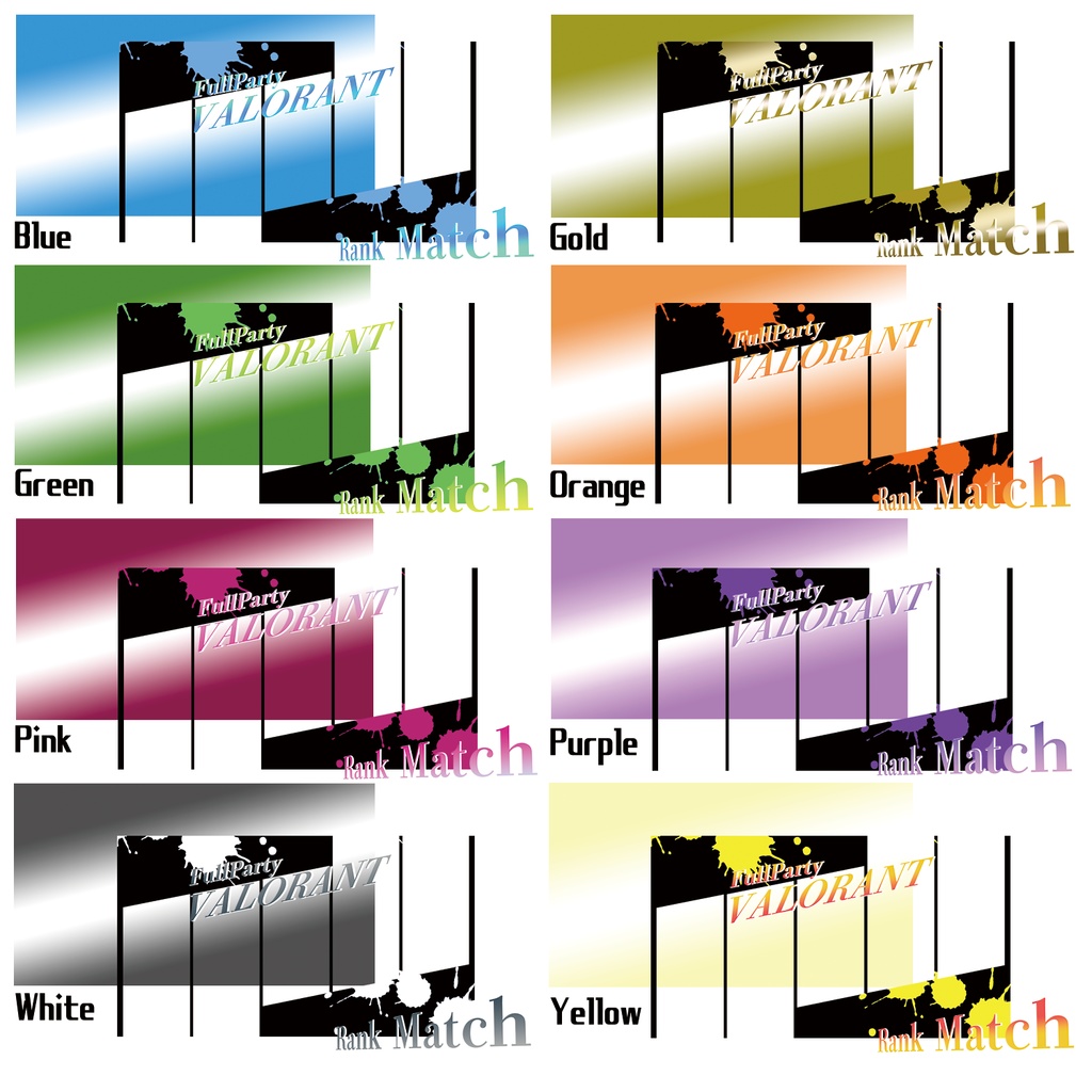【VALORANT】サムネ素材/コラボ配信