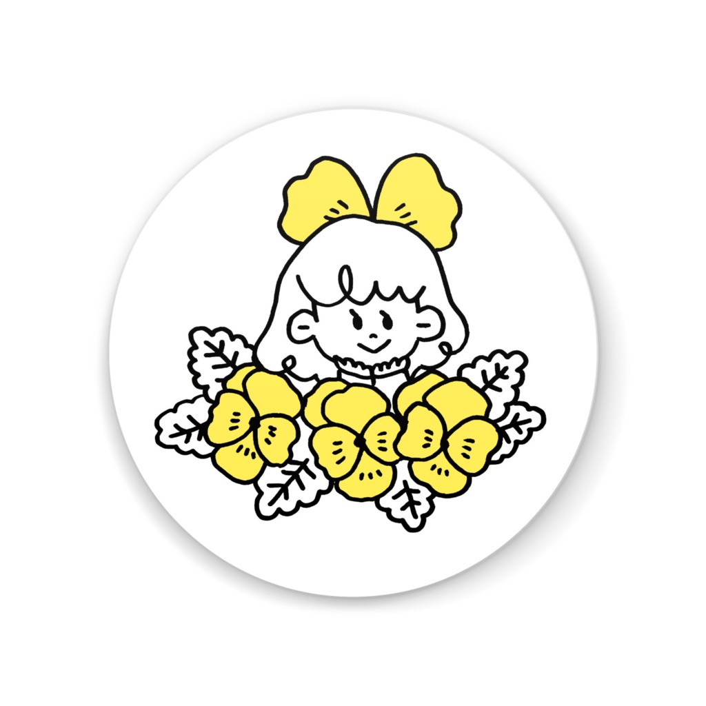 パンジーちゃんミラー(YELLOW)