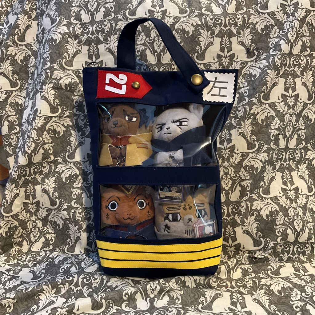 左腰用　お出かけみちみちフォゼバッグ　4人用（第27聯隊肩章　袖章柄）