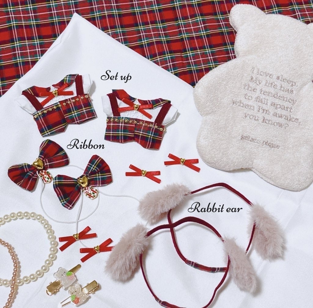 Xmas Rabbit【ちびぐるみサイズ 】