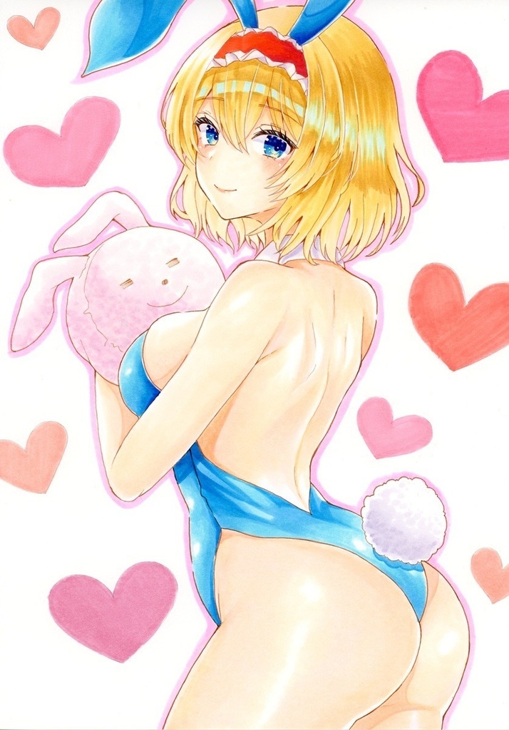 手描きイラスト　アリス・マーガトロイド　バニー　東方project　B5