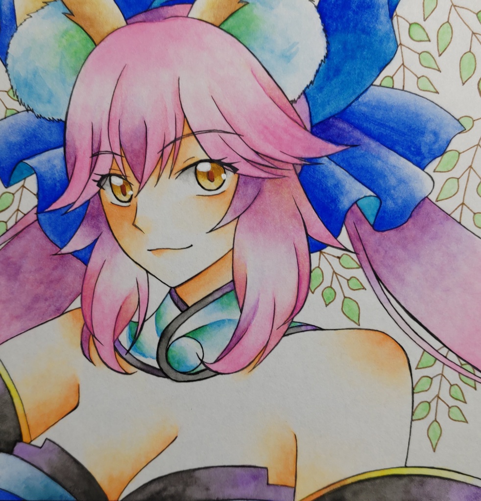 FGO　玉藻前　色紙