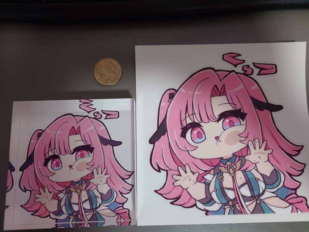 【桃月はぐ非公式グッズ】張り付きはぐアクリルブロック