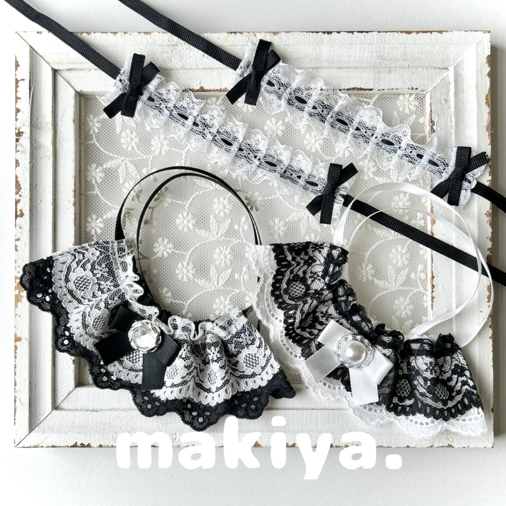 レースたっぷりケープ＆ヘッドドレスセット(るかっぷ用)