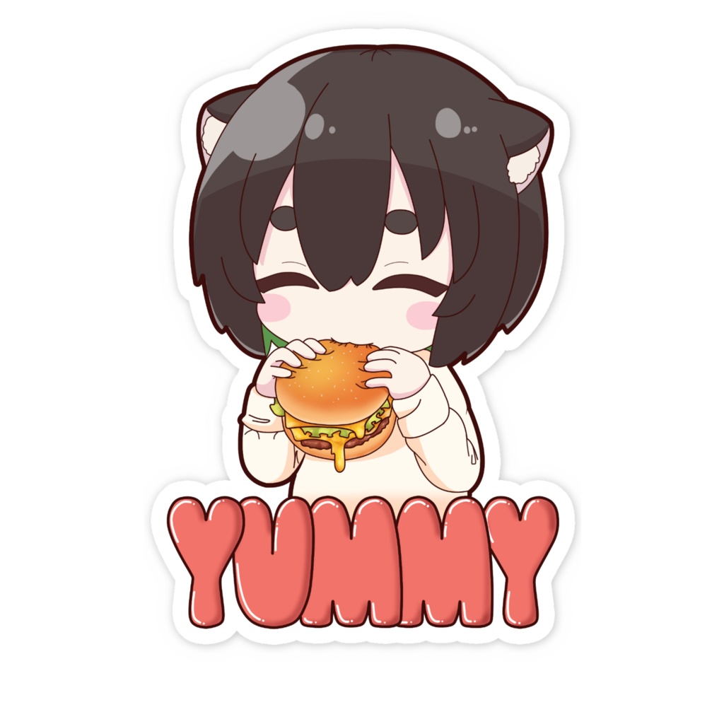 えるもぐもぐステッカー