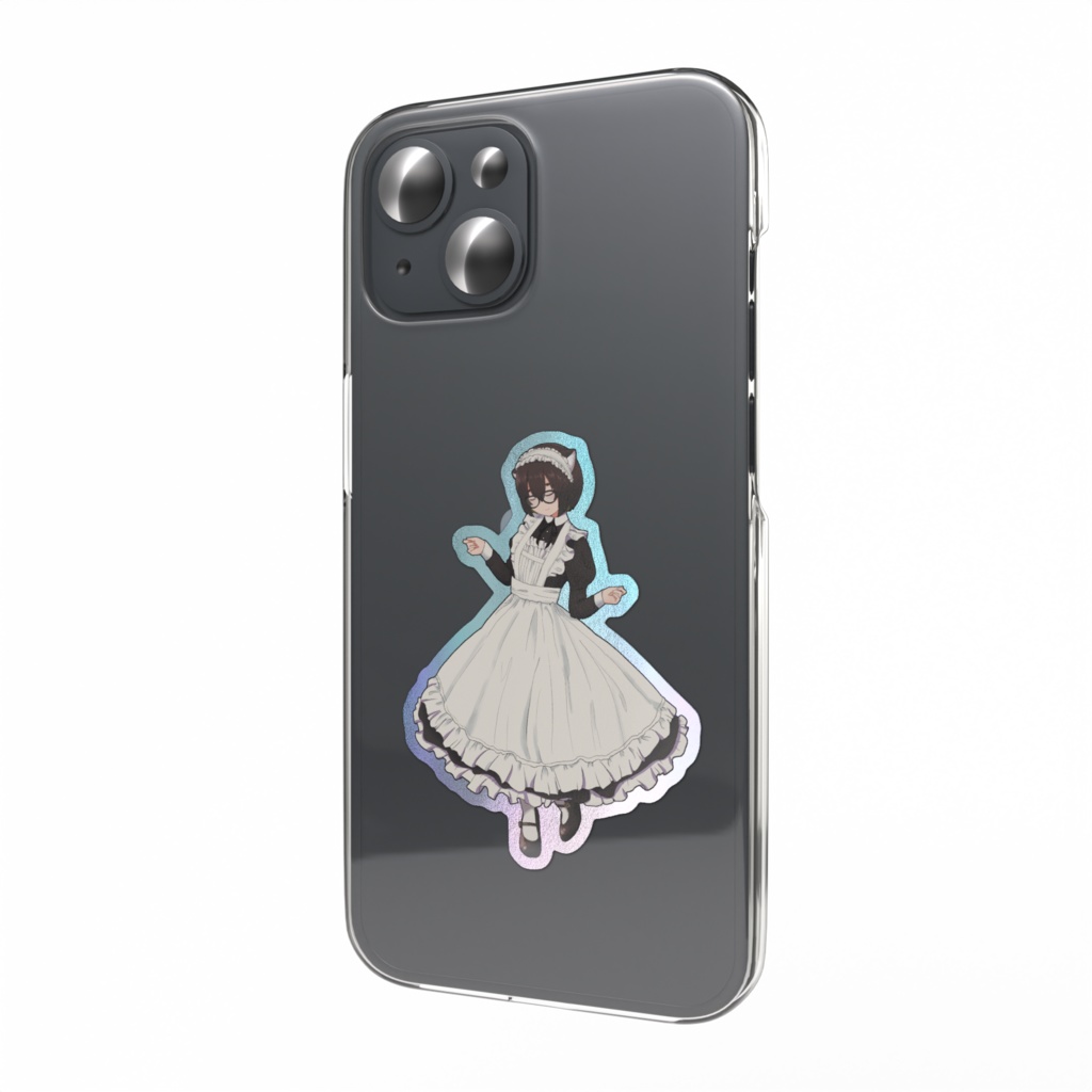 メイドえるもスマホステッカー