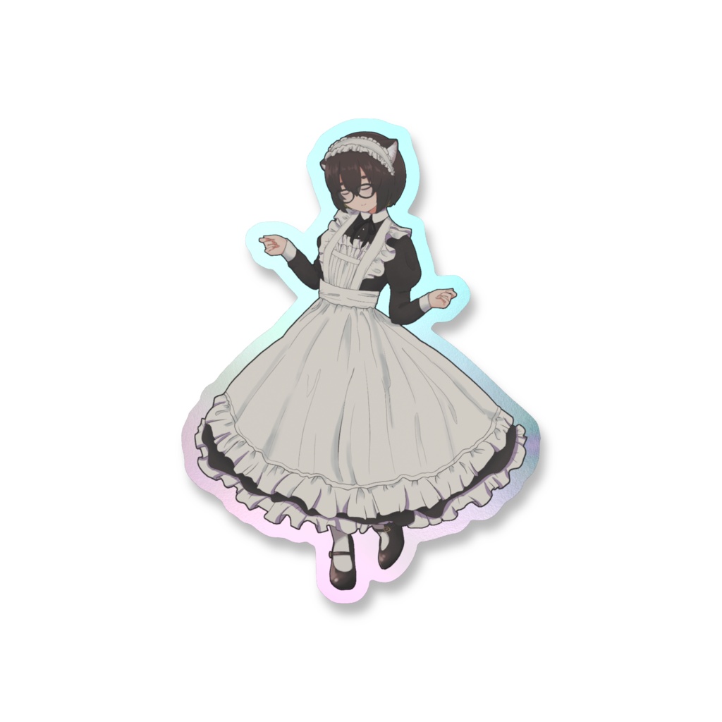 メイドえるもスマホステッカー