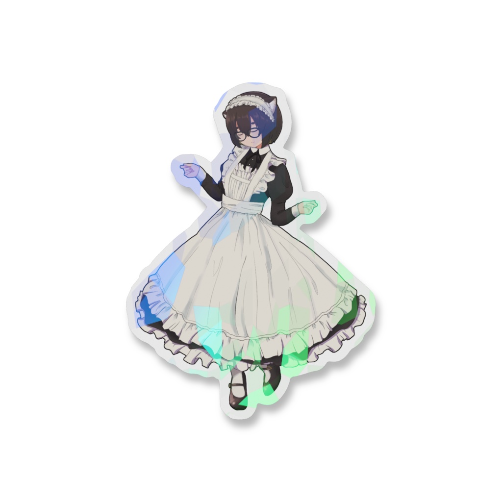 メイドえるもスマホステッカー