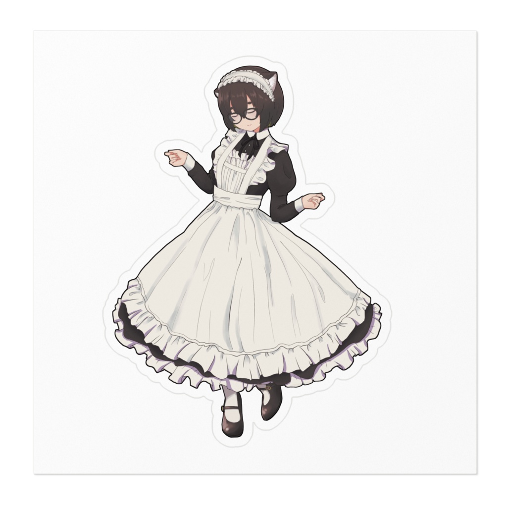 メイドえるもステッカー