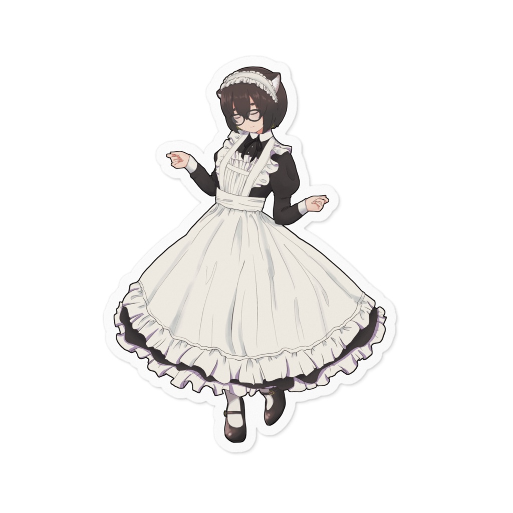メイドえるもステッカー