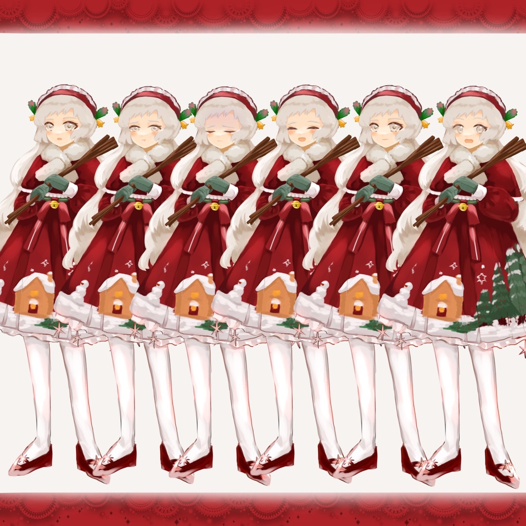 立ち絵素材 クリスマス 女の子