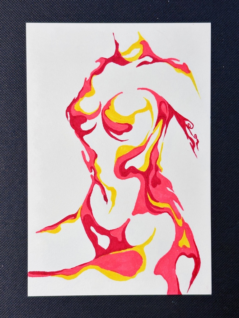 【Original Artwork】Girl of Fire【原画】Girl of Fire