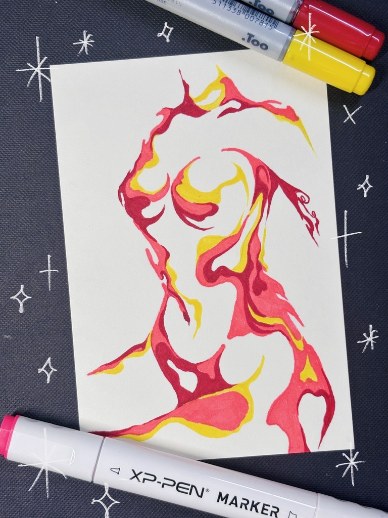 【Original Artwork】Girl of Fire【原画】Girl of Fire