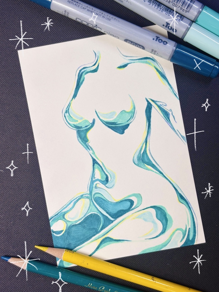 【Original Artwork】Girl of Water【原画】Girl of Water