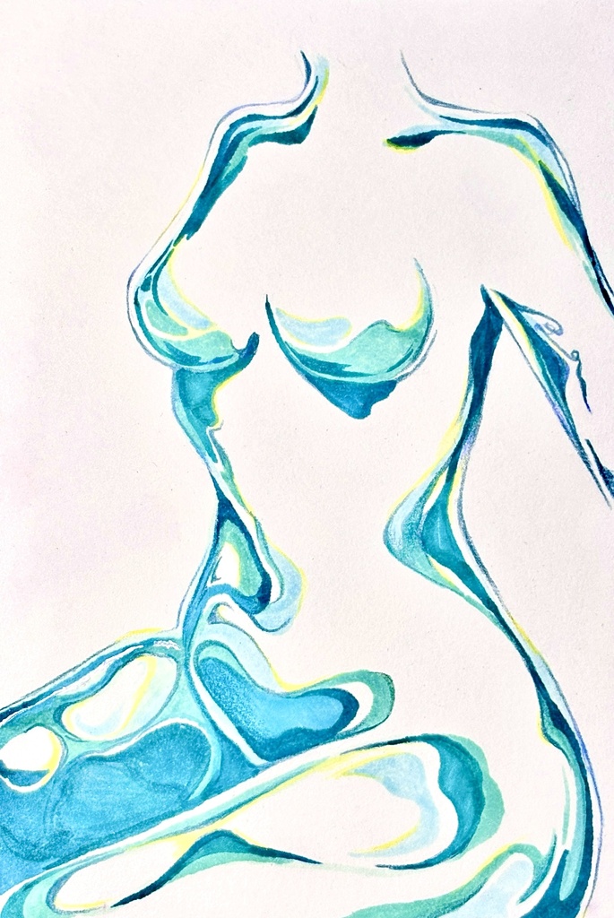 【Original Artwork】Girl of Water【原画】Girl of Water