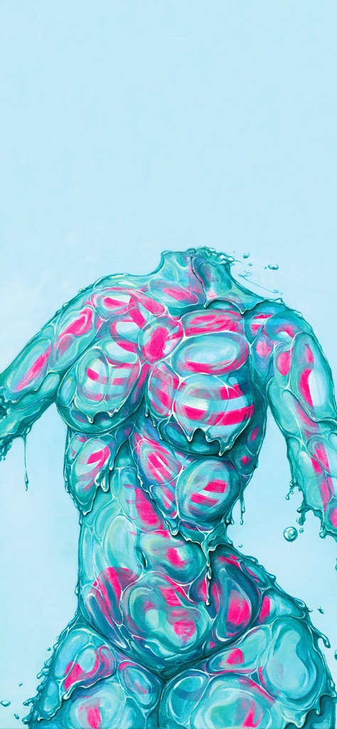 【Smartphone Wallpaper】Moment / Water. 【スマホ壁紙】刹那 / 水
