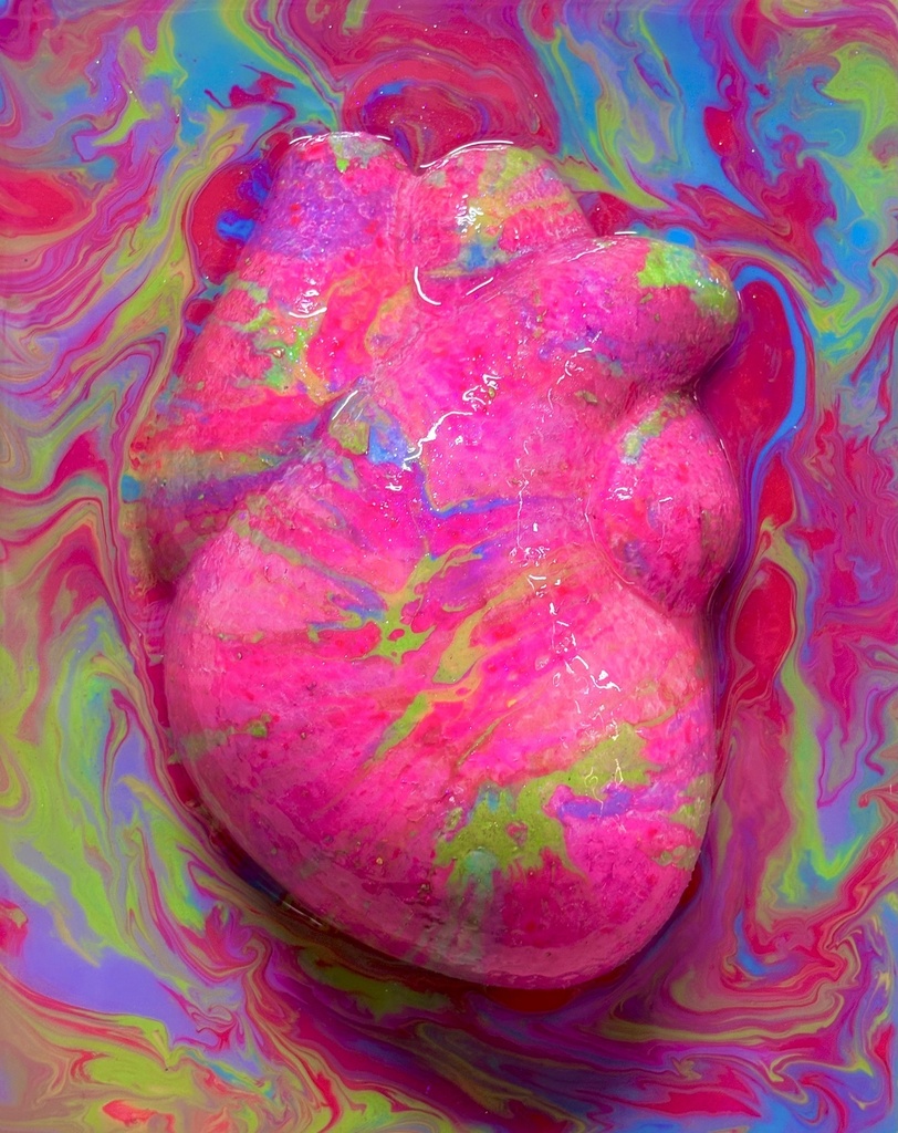 【Original Artwork / 一点物】Marbled Heart 01