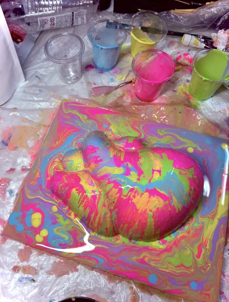 【Original Artwork / 一点物】Marbled Heart 01