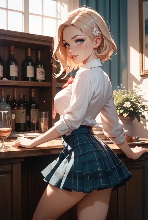 金髪女子