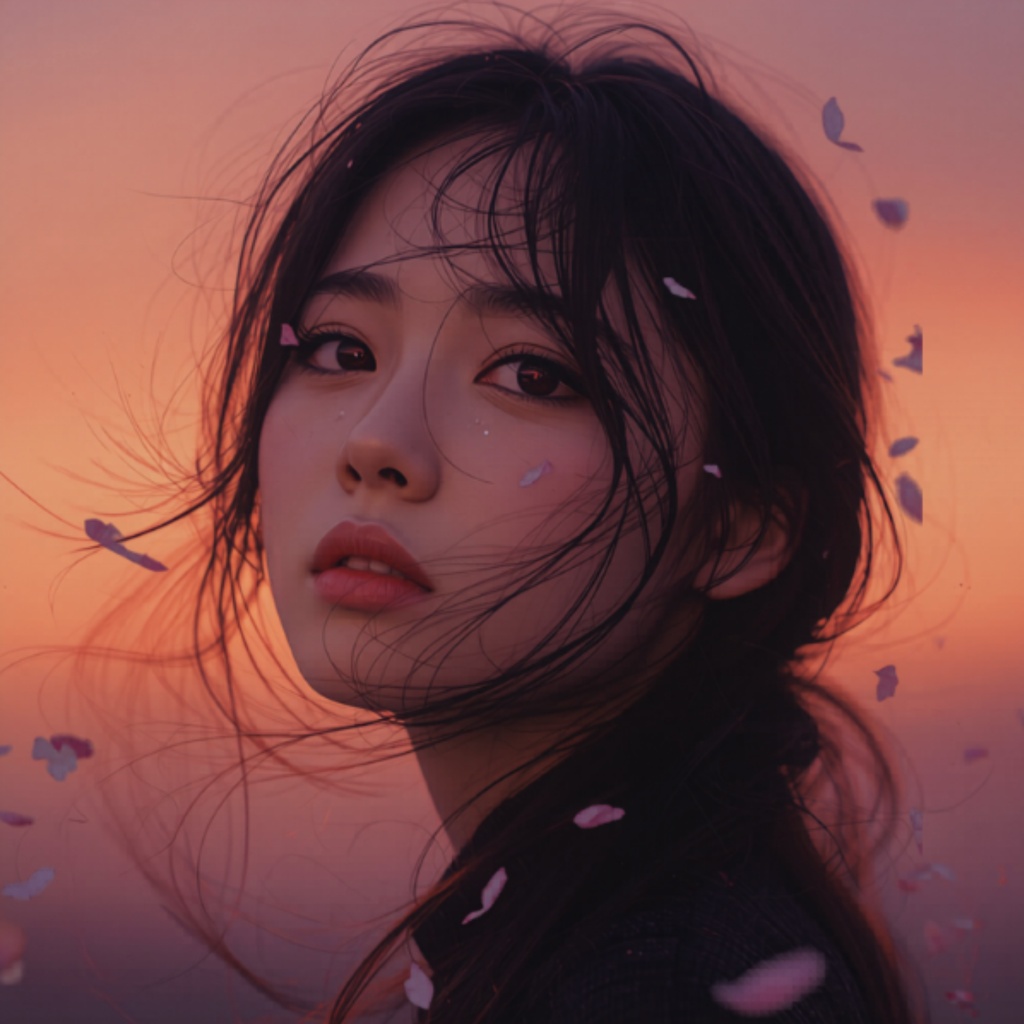 夕暮れの君