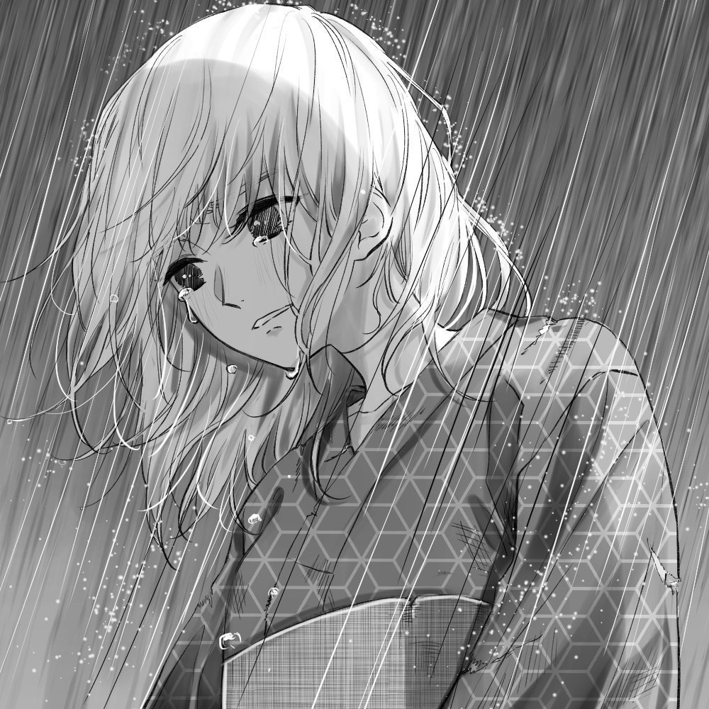 デジタル配信「梅雨の空を見上げる巫女」