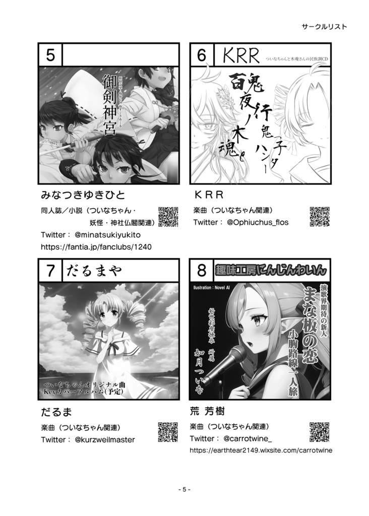 【PDF版】ついなちゃんドゥルル祭 第1回 公式パンフレット