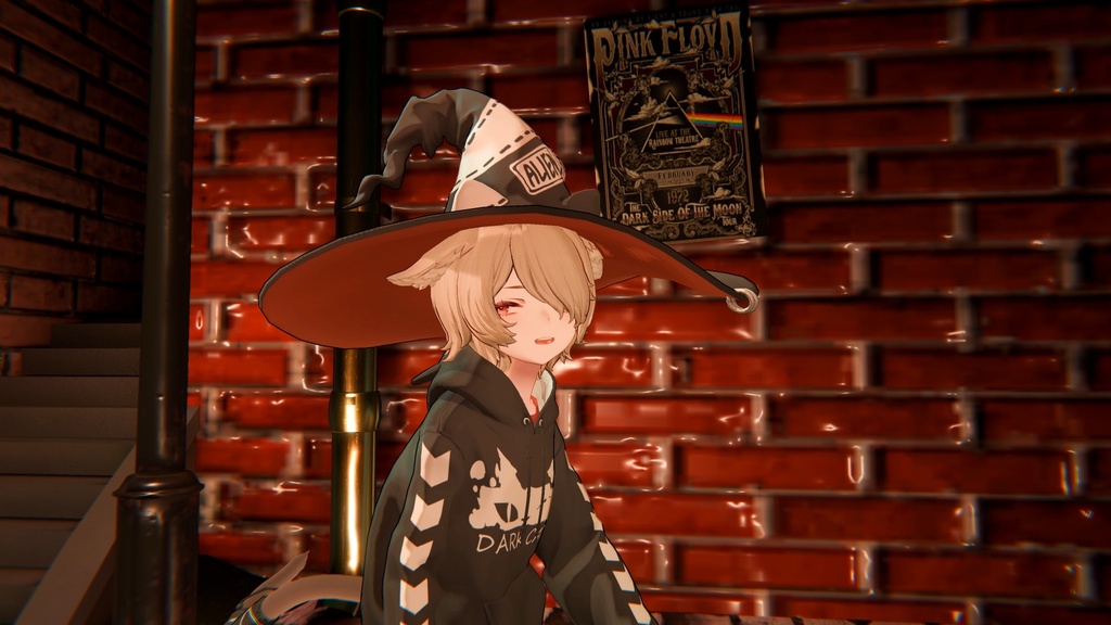 Dark Cat Witch - Face Tracking Add-on