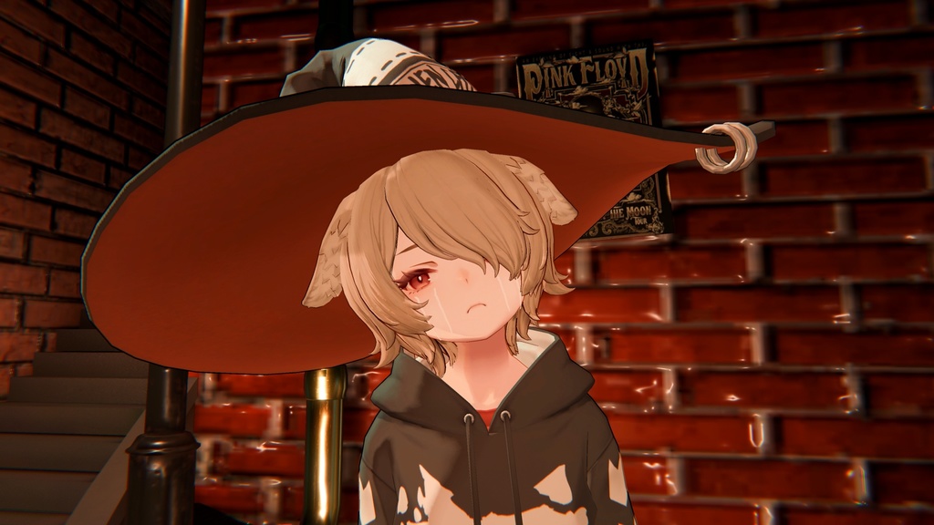 Dark Cat Witch - Face Tracking Add-on