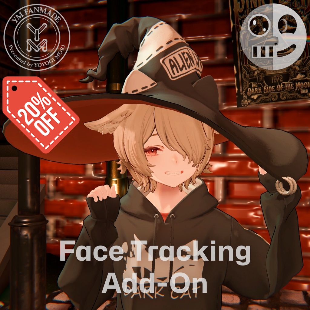 Dark Cat Witch - Face Tracking Add-on (20% Off)