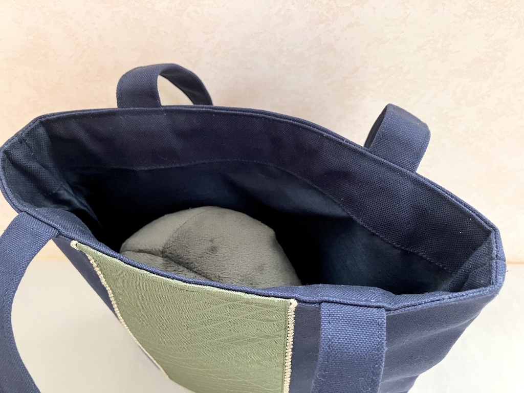 瑞屋×繭結コラボ作品 折りマチトートバッグ×水引チャーム