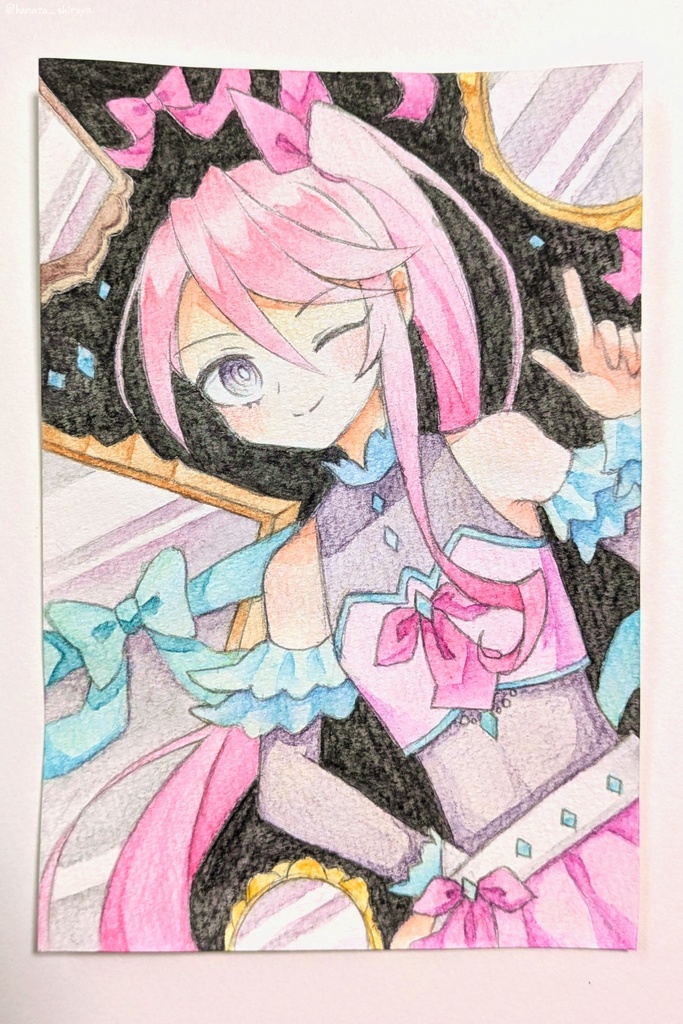 アナログ原画(カガミちゃん)