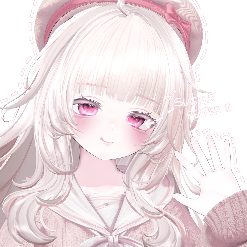 【ミルフィ】 Ი︵𐑼 Milfy Make up texture & face anime ⊹﹢⯎