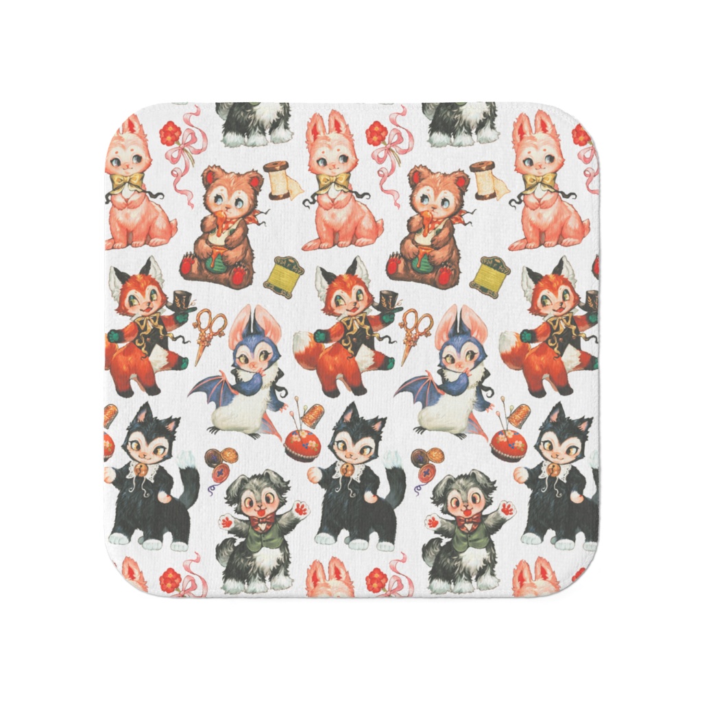 【FluffyPuca】ハンカチタオル‐パターン柄‐