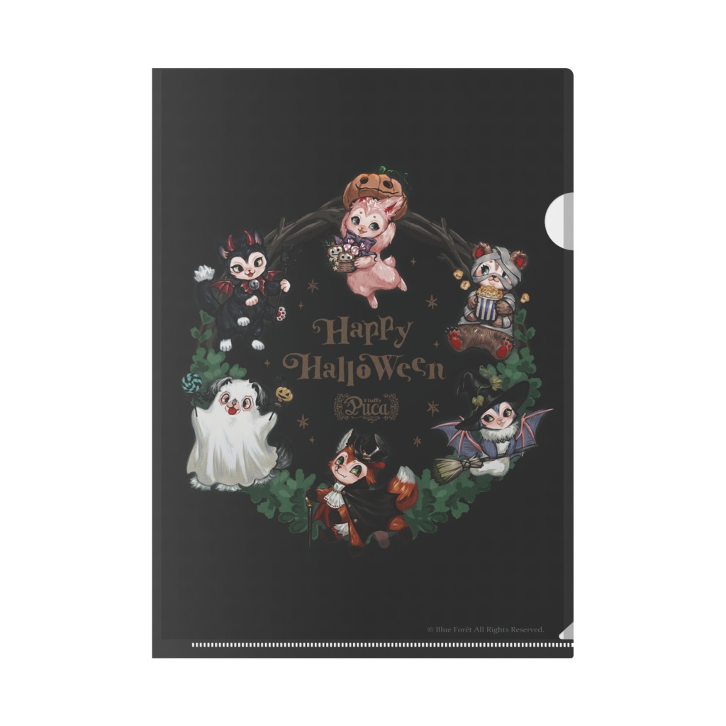 【FluffyPuca】クリアファイル ‐Halloween Puca‐