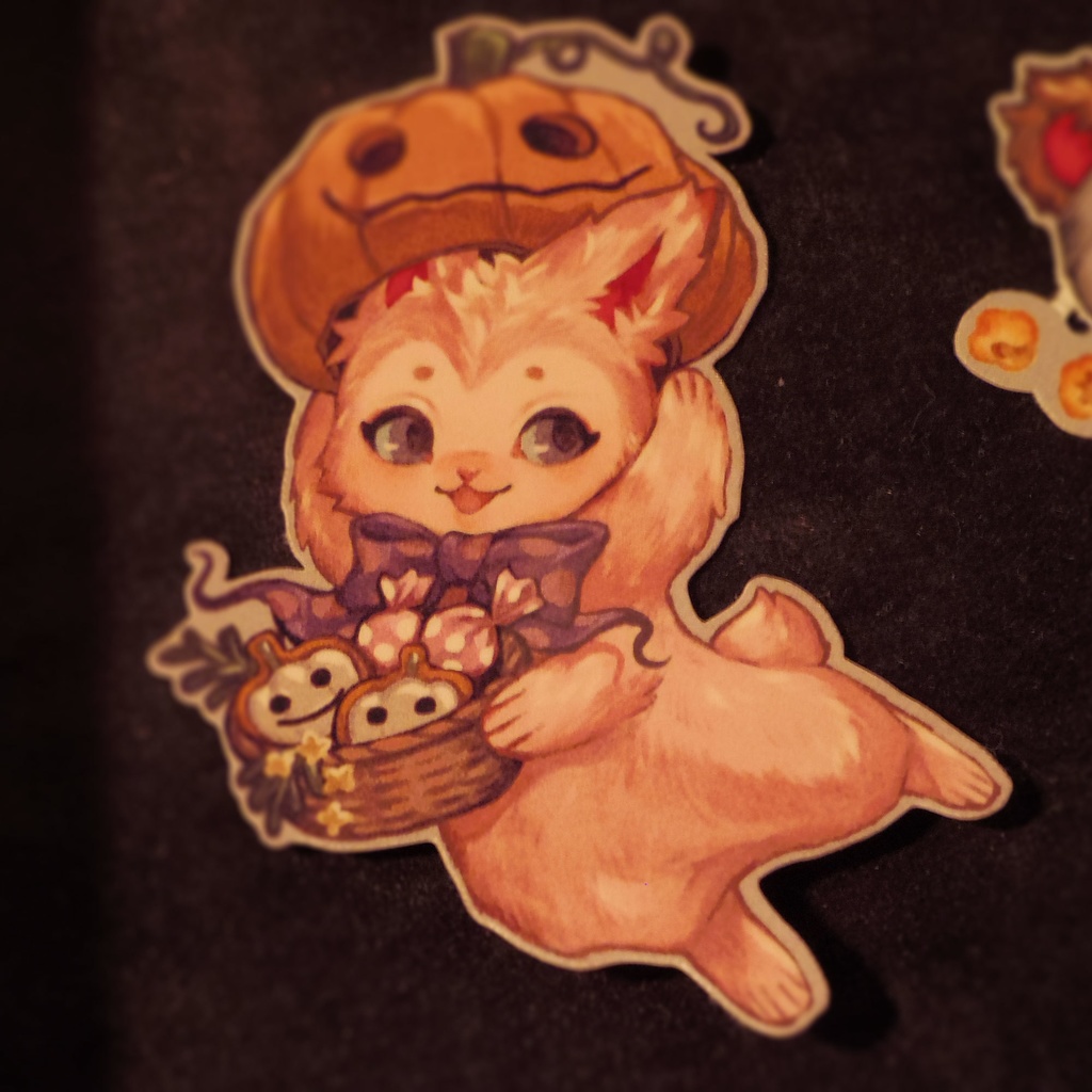 【FluffyPuca】ステッカー ‐Halloween Puca‐