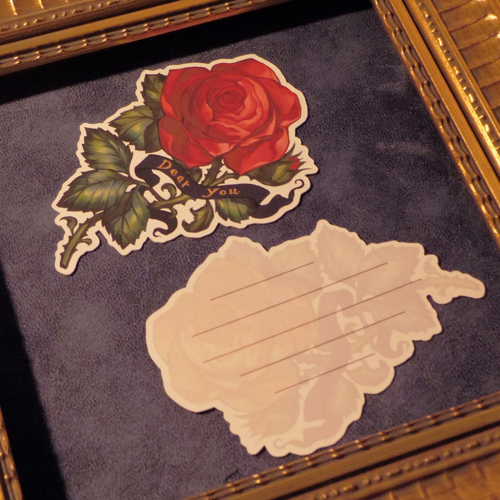 メッセージカード-バラ-